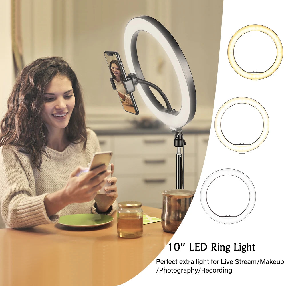 SH 10 inch 26cm Ring Light With