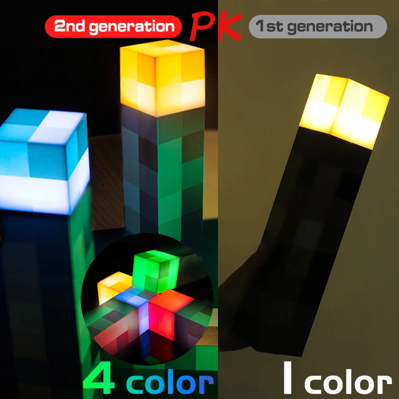 Colorful Brownstone Torch Lamp