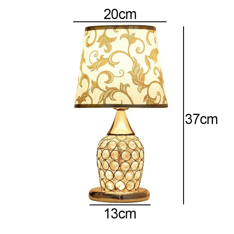 European-Style Crystal Table Lamp