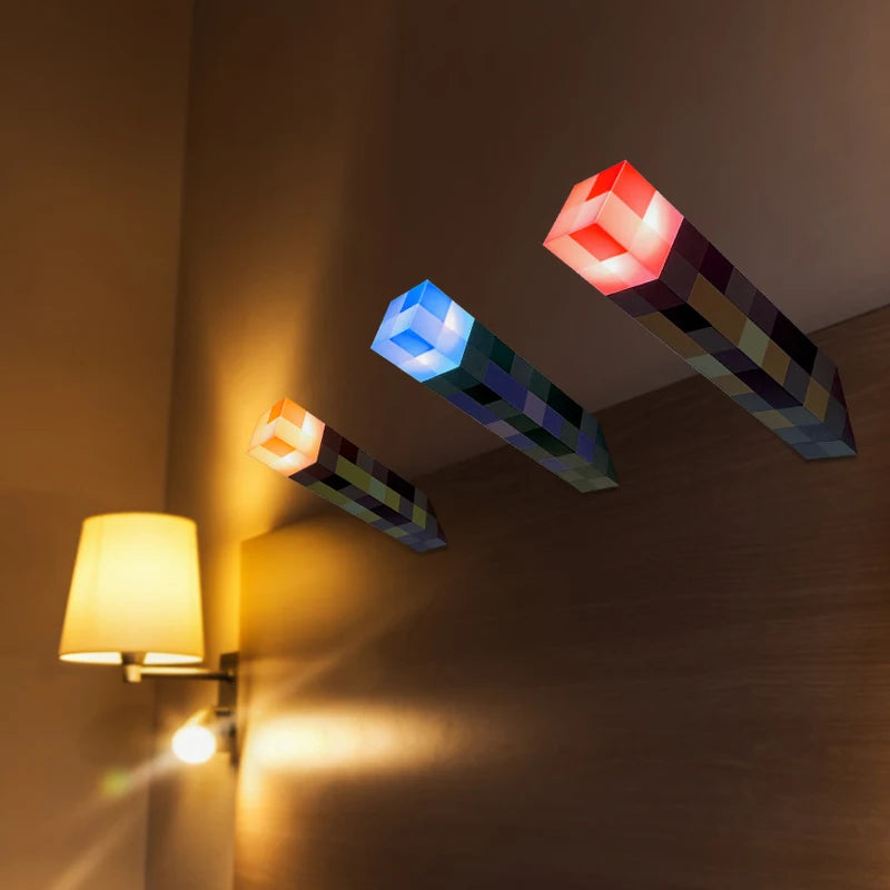 Colorful Brownstone Torch Lamp