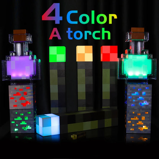 Colorful Brownstone Torch Lamp