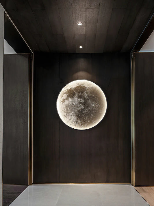 Moon Wall Lamp Living Room Background