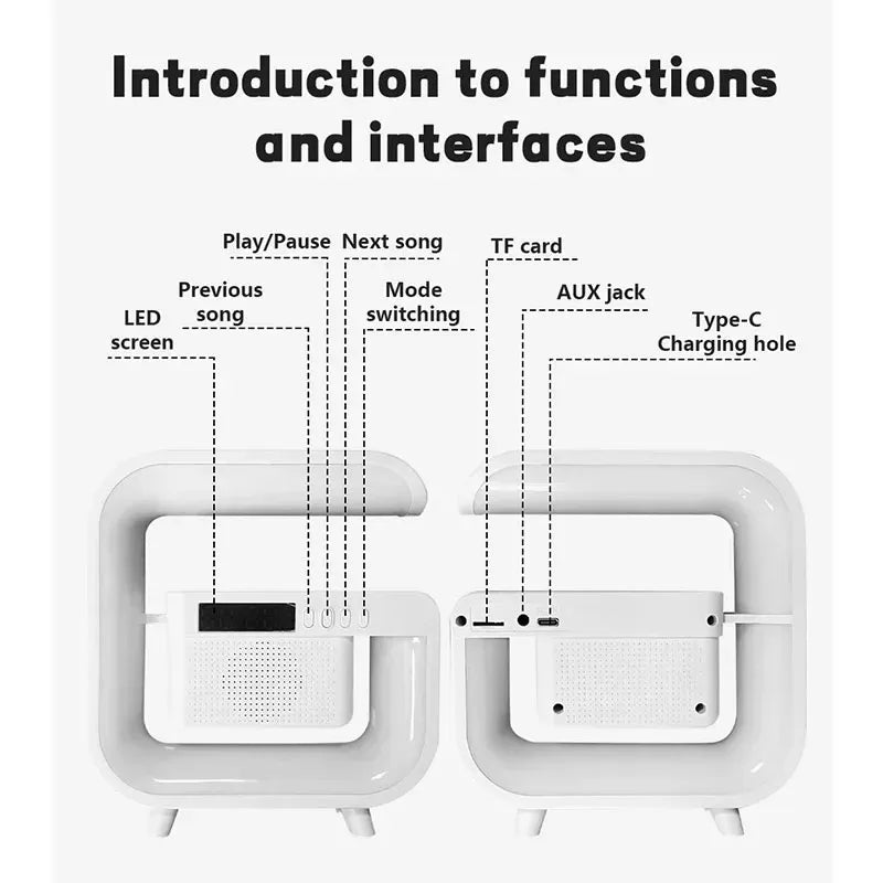 Multifunction Wireless Charger Stand Bluetooth